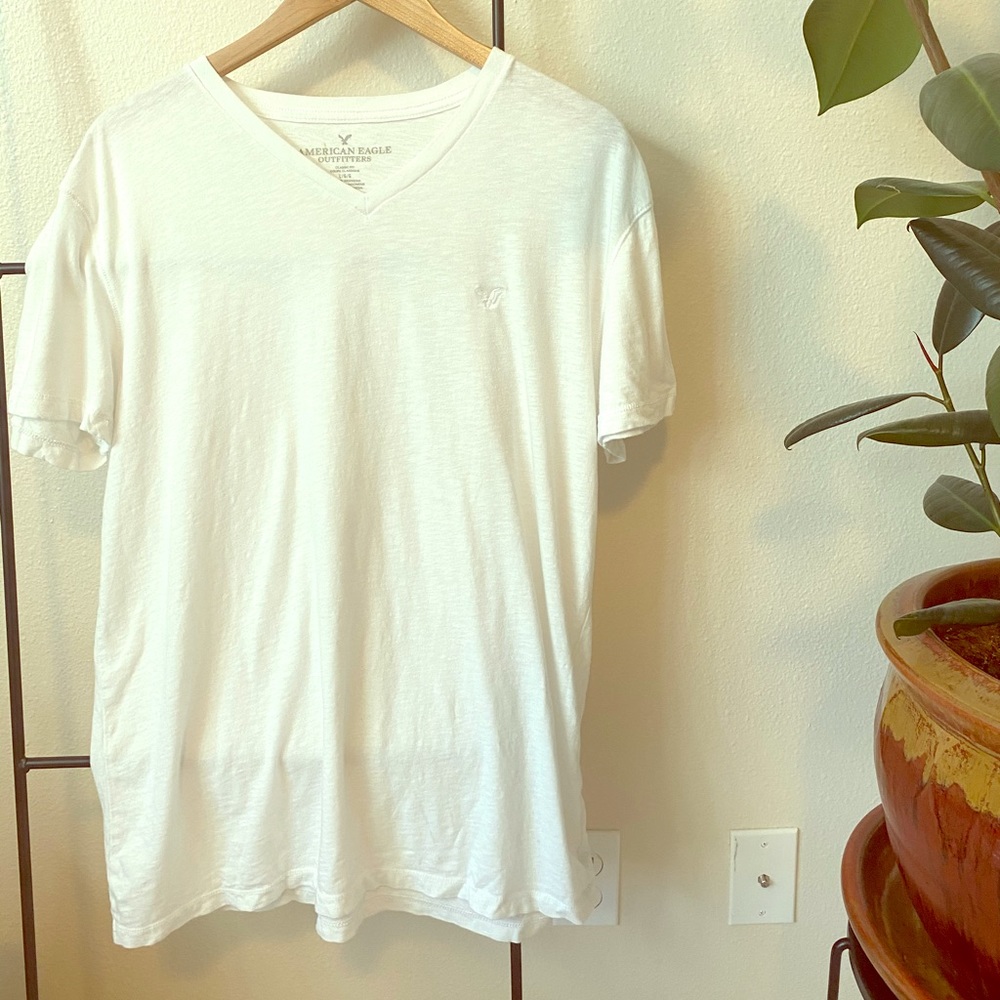 American Eagle White Tee